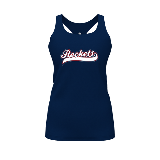 [FT0TRBNV-FYS-LOGO1] Decker Racerback Tank Top (Female Youth S, Navy, Logo 1)
