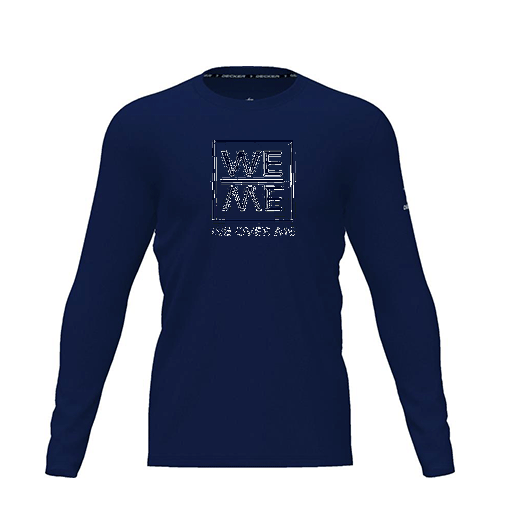 [CUS-DRIF-TEES-PER-CNK-LSL-NVY-YXS-LOGO3] Dri Fit Performance T-Shirt (Youth XS, Navy, Logo 3, Long Sleeve)