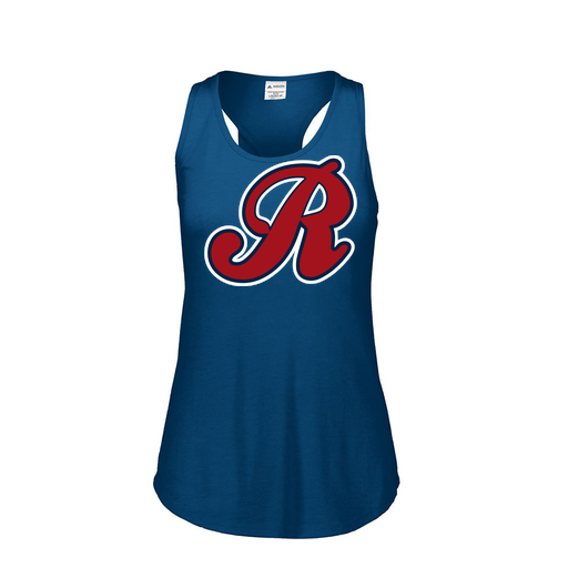 [3078.U22.S-LOGO2] Ladies Tri Blend Tank Top (Female Adult S, Navy, Logo 2)