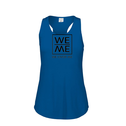 [3078.U55.S-LOGO3] Ladies Tri Blend Tank Top (Female Adult S, Royal, Logo 3)