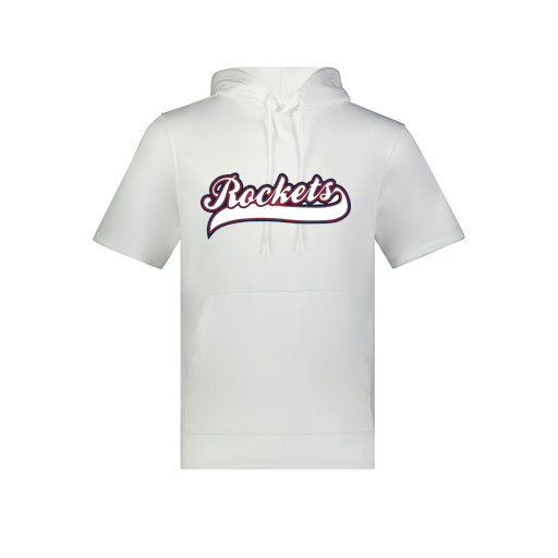 [6871.005.S-LOGO1] Men's Dri Fit Short Sleeve Hoodie (Adult S, White, Logo 1)