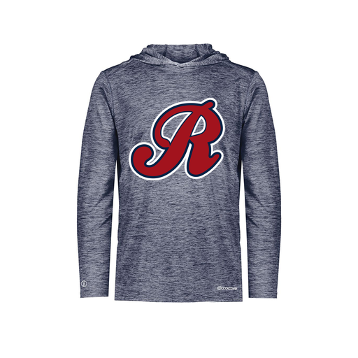 [FOLHCGNV-YS-LOGO2] Decker Youth Charge Hoodie (Youth S, Navy, Logo 2)