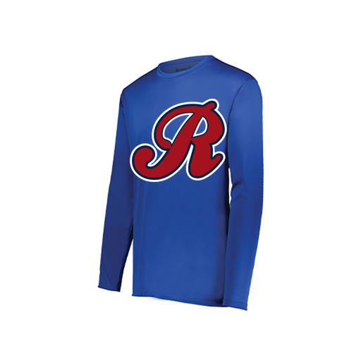 [222822.060.XS-LOGO2] Men's LS Smooth Sport Shirt (Adult XS, Royal, Logo 2)