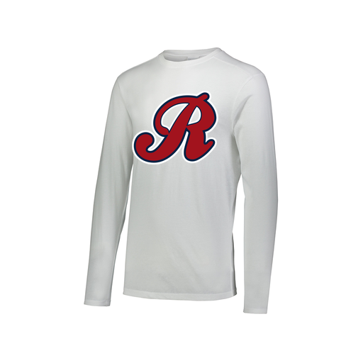 [FTLCUBWH-AXS-LOGO2] Decker Men's Tri-Blend T-Shirt - Long Sleeve (Adult XS, White, Logo 2)