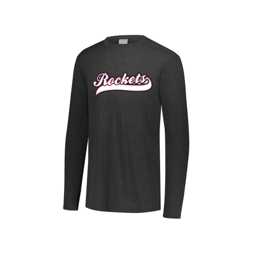 [FTLCUBBK-YS-LOGO1] Decker Youth Tri-Blend T-Shirt - Long Sleeve (Youth S, Black, Logo 1)
