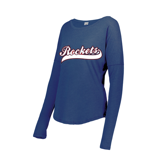 [3077.U55.XS-LOGO1] Ladies LS Ultra-blend T-Shirt (Female Adult XS, Royal, Logo 1)